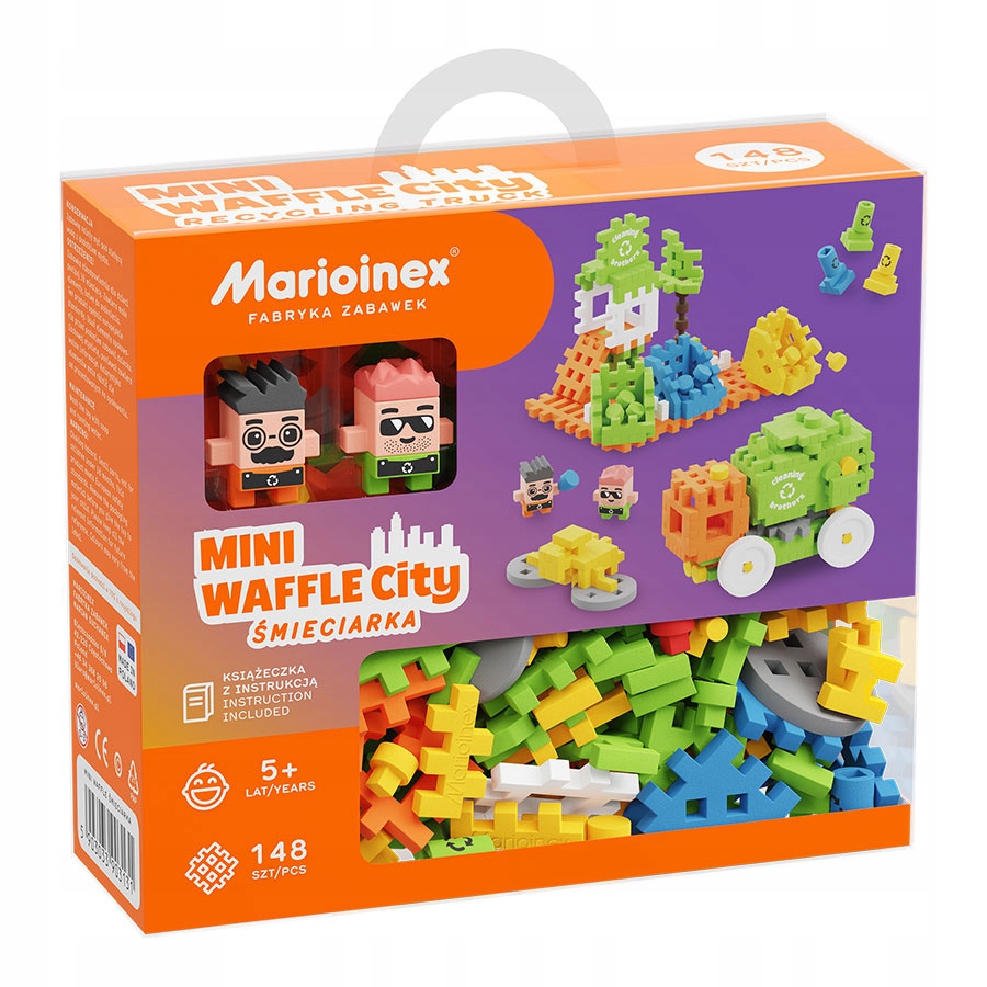 Marioinex Mini Waffle City smetiarske auto 148 dielov.